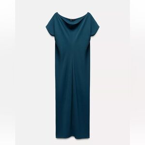 Zara Flowy Pleated Dress - Size S